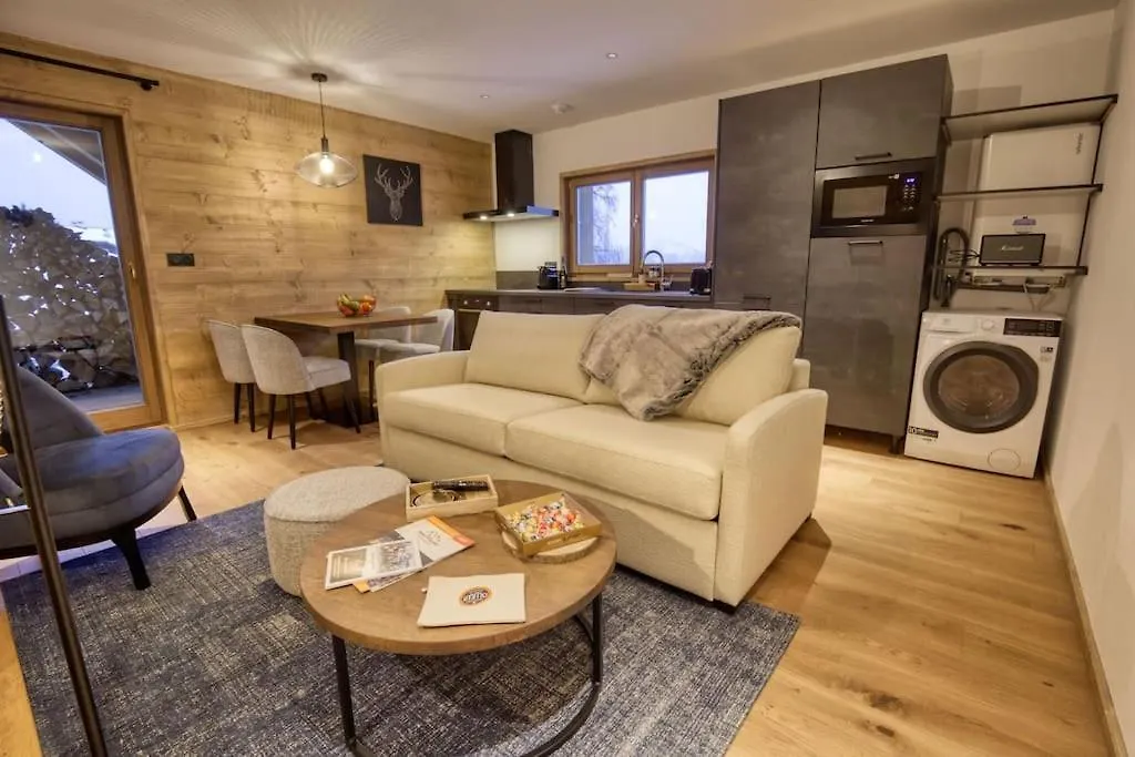 Lägenhet Superbe Appartement Dans Luxueux Chalet Mt Charvin Crest-Voland