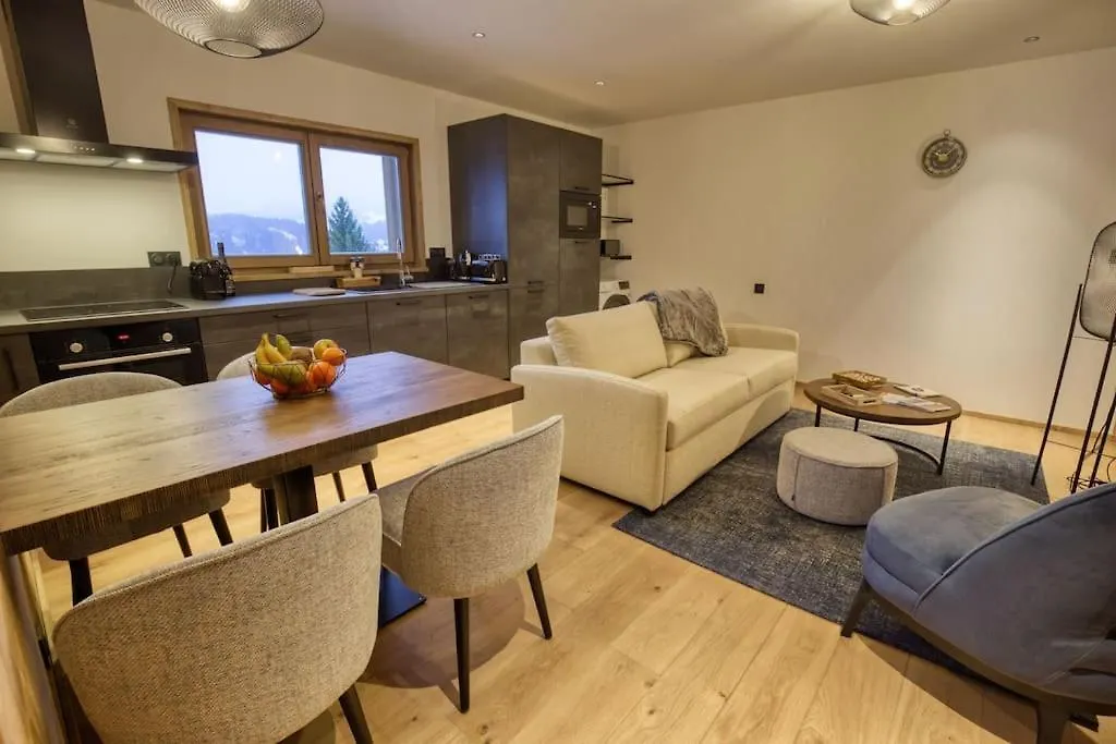 Lägenhet Superbe Appartement Dans Luxueux Chalet Mt Charvin Crest-Voland